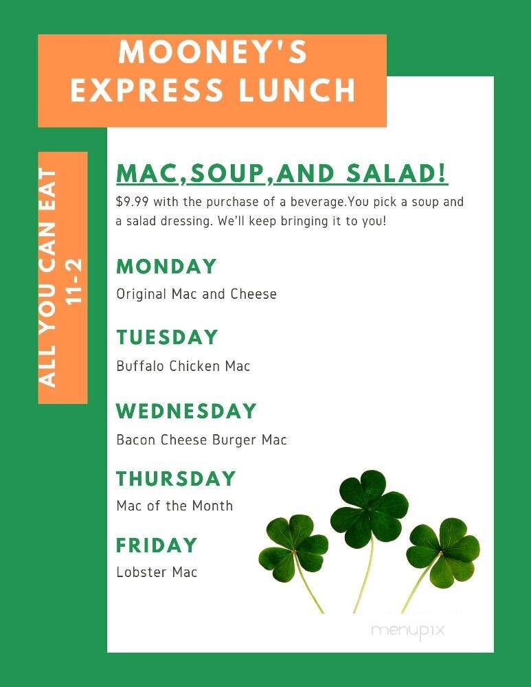 Mooney's Sport Bar & Grill - Athens, PA menu_pic