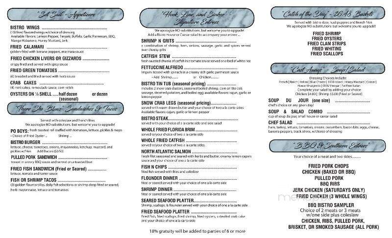 Santee Steak & Seafood - Santee, SC menu_pic