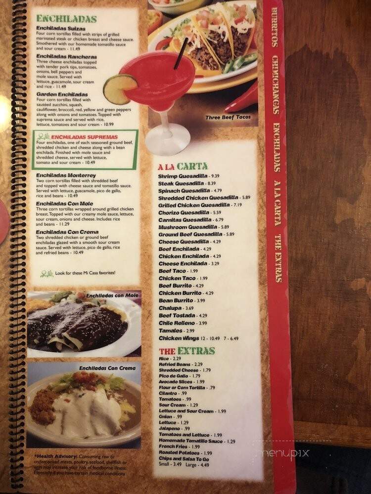 Mi Casa Mexican Restaurant - Greenfield, IN menu_pic