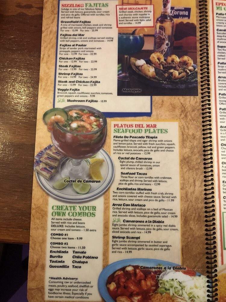 Mi Casa Mexican Restaurant - Greenfield, IN menu_pic