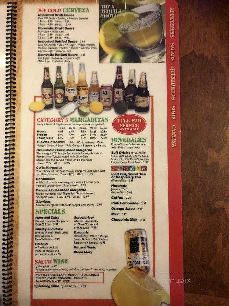 Mi Casa Mexican Restaurant - Greenfield, IN menu_pic