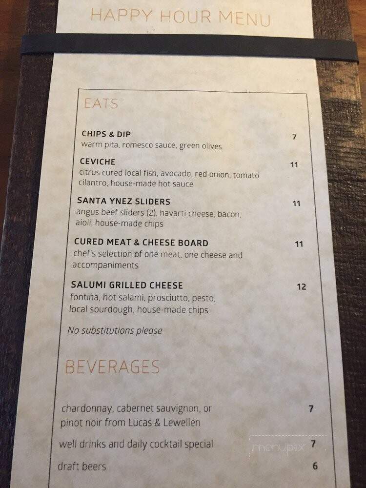 Mad & Vin - Solvang, CA menu_pic