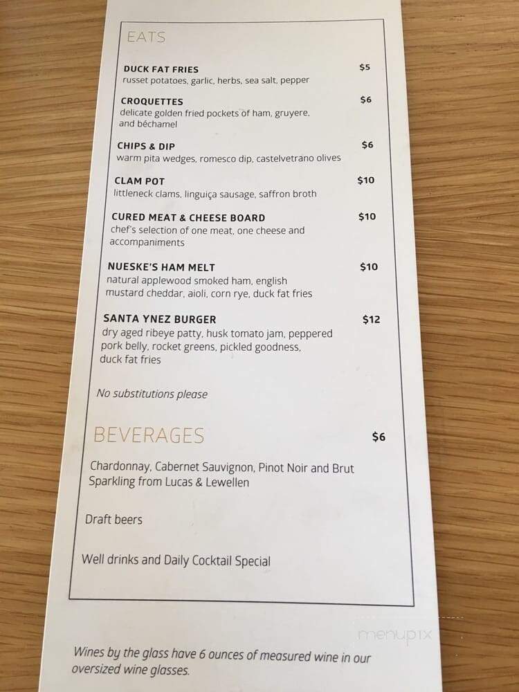 Mad & Vin - Solvang, CA menu_pic