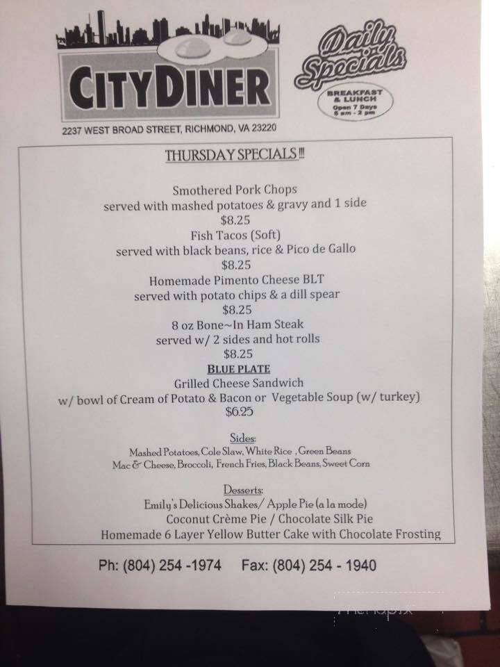 City Diner - Richmond, VA