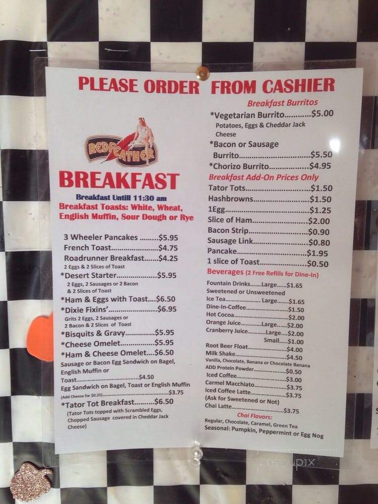 Red Feather Offroad Market And Cafe - Ocotillo, CA menu_pic