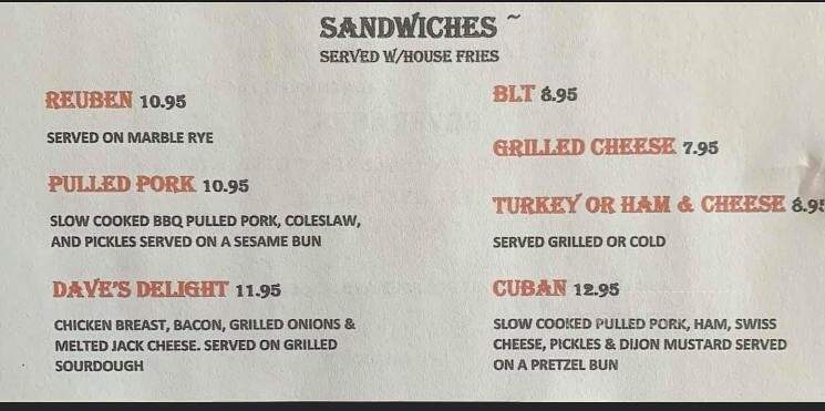 Wildwood Hotel and Restaurant - Willamina, OR menu_pic