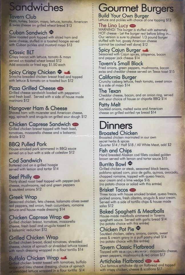 Miller's on Main - Lino Lakes, MN menu_pic