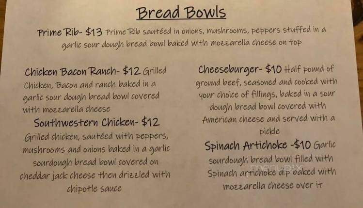 Driveway Inn - Fulton, NY menu_pic