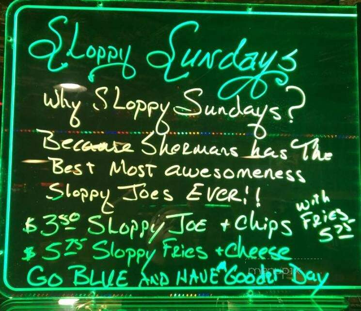 Sherman's Lounge - Flint, MI menu_pic