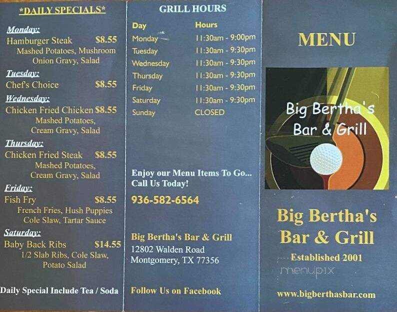 Big Bertha's Bar & Grill - Montgomery, TX