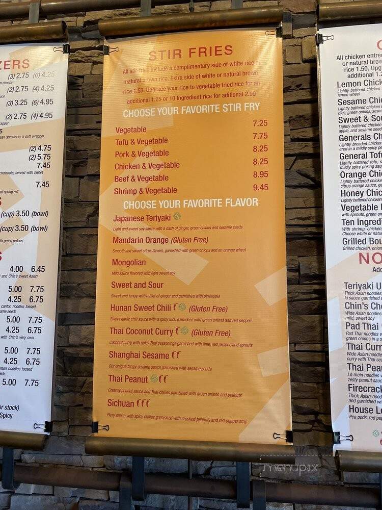 Chin's Asia Fresh - Middleton, WI menu_pic