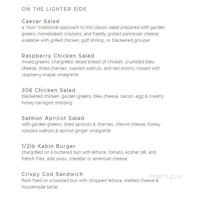 Kabin Kruser's Oyster Bar - Rochester, MI menu_pic