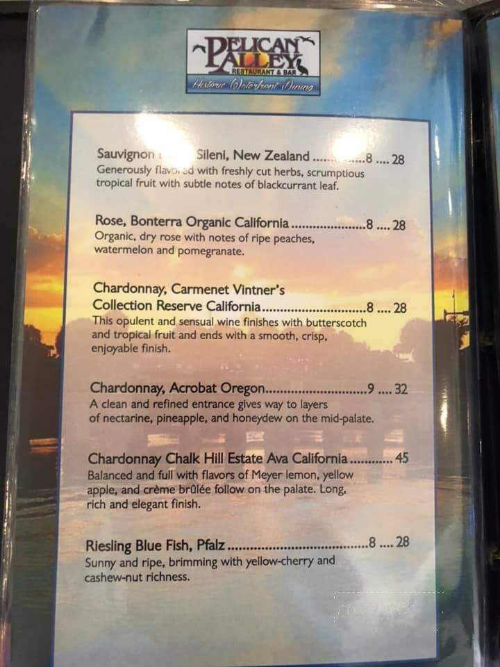 Pelican Alley - Nokomis, FL menu_pic