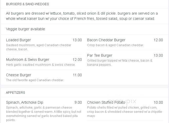 The Bunkhouse Bar Grill - Kelowna, BC menu_pic
