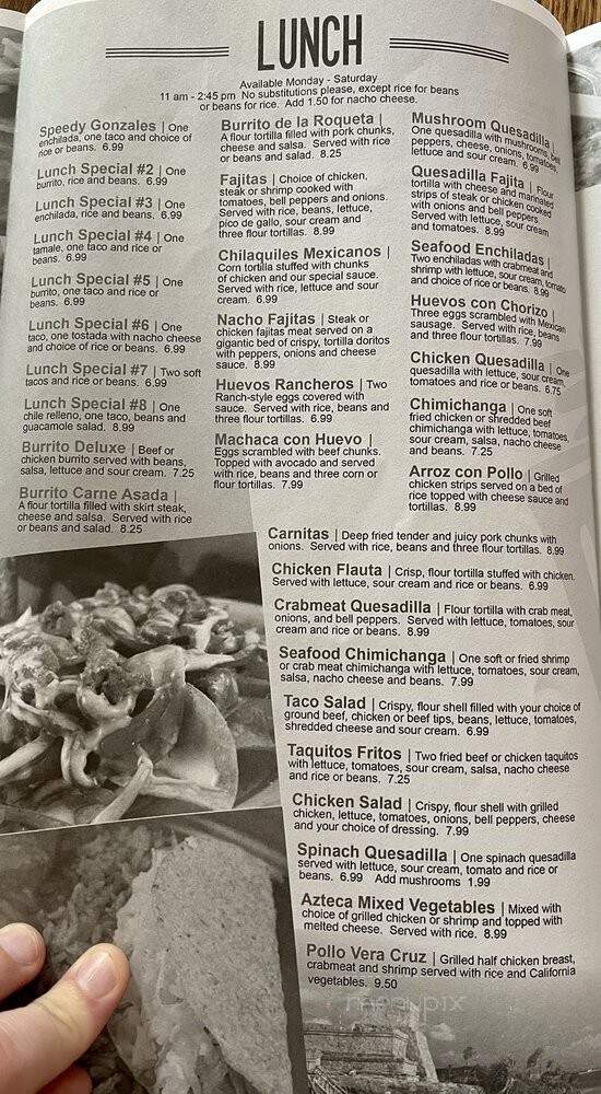 Los Aztecas II - Galena, IL menu_pic