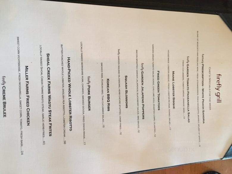 Firefly Grill - Effingham, IL menu_pic