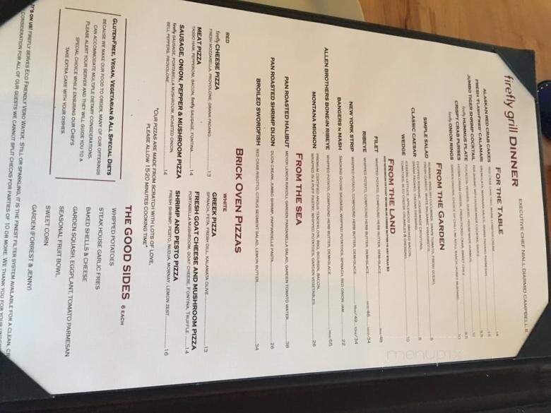 Firefly Grill - Effingham, IL menu_pic