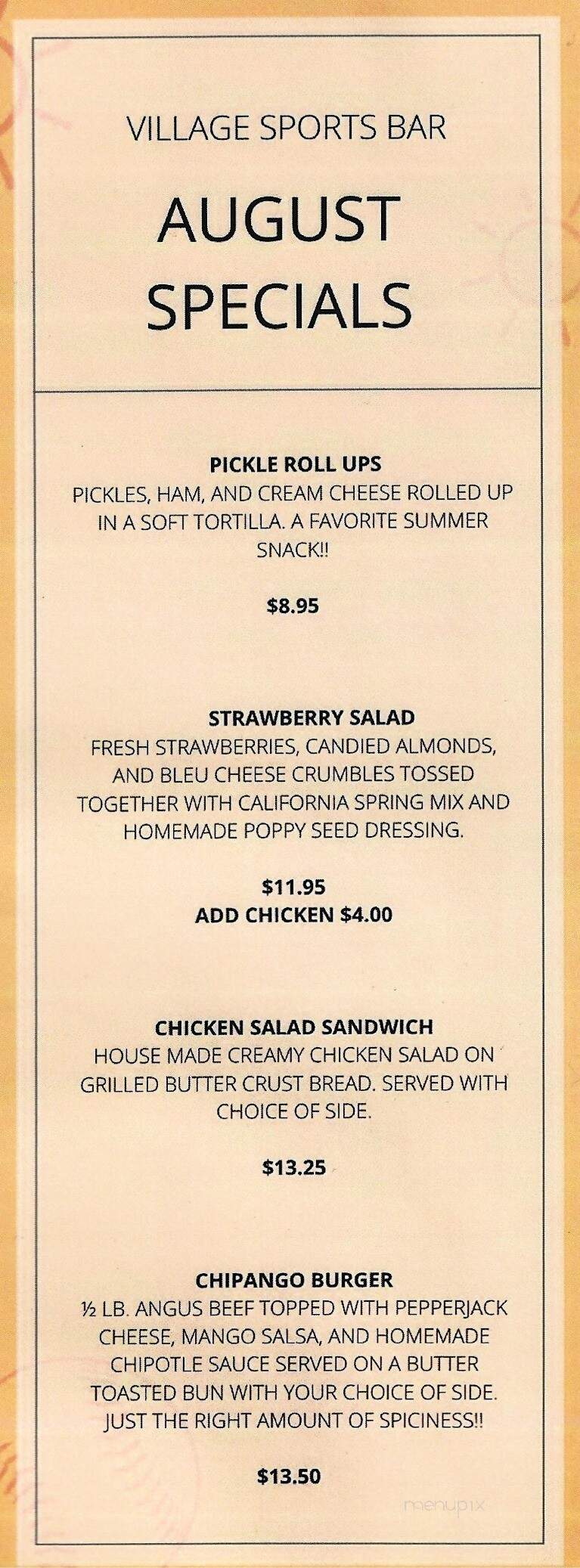 Stadium Sports Bar - White Bear Lake, MN menu_pic