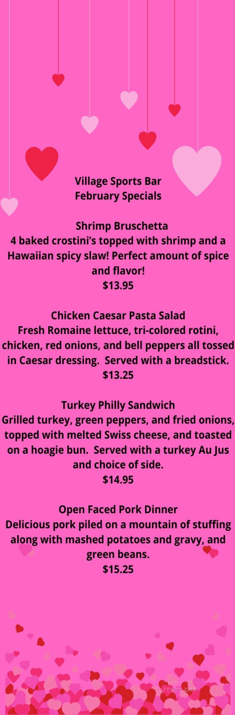 Stadium Sports Bar - White Bear Lake, MN menu_pic