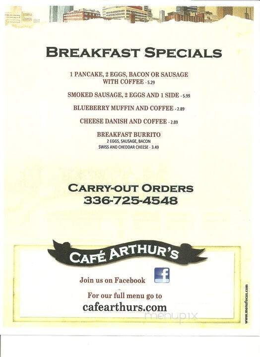 Cafe Arthur's - Winston Salem, NC