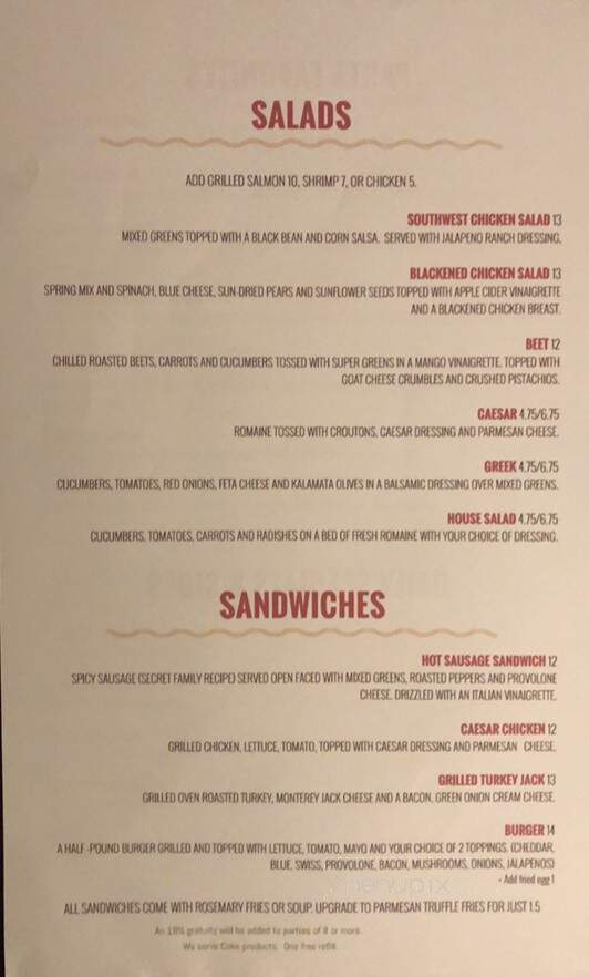 La Minestra - Pierre, SD menu_pic