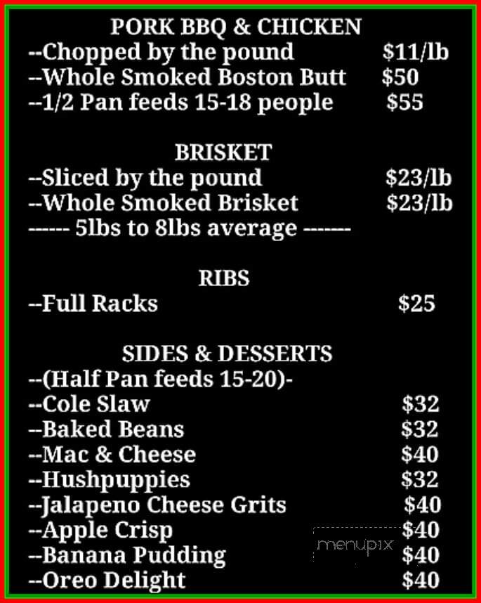 Apple City BBQ - Taylorsville, NC menu_pic