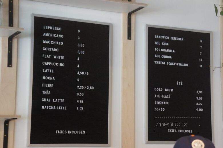 September Surf Cafe - Montreal, QC menu_pic