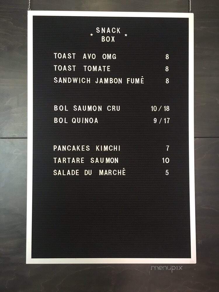 September Surf Cafe - Montreal, QC menu_pic