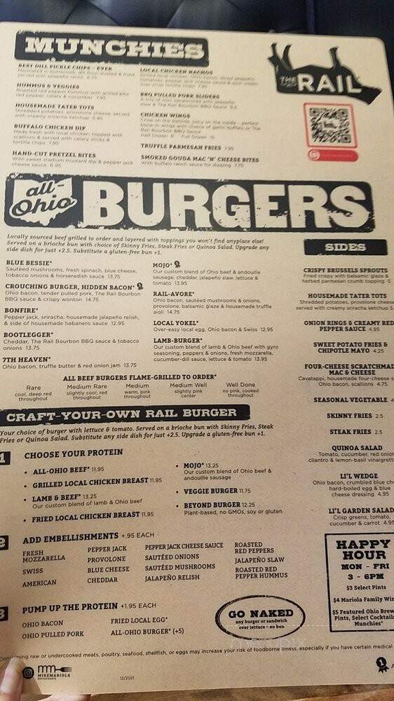 The Rail - Dublin, OH menu_pic