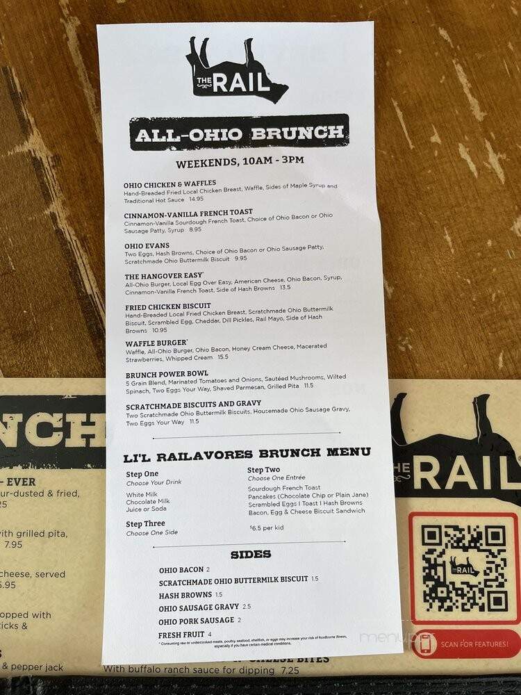 The Rail - Dublin, OH menu_pic