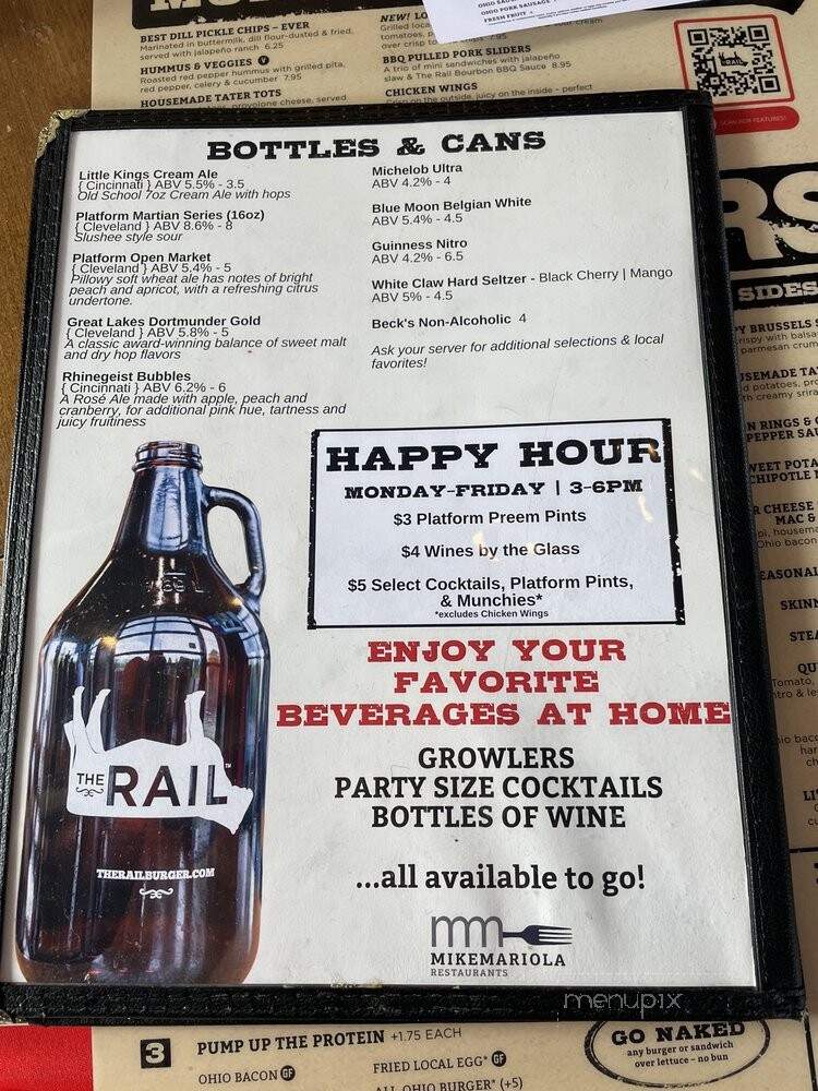 The Rail - Dublin, OH menu_pic