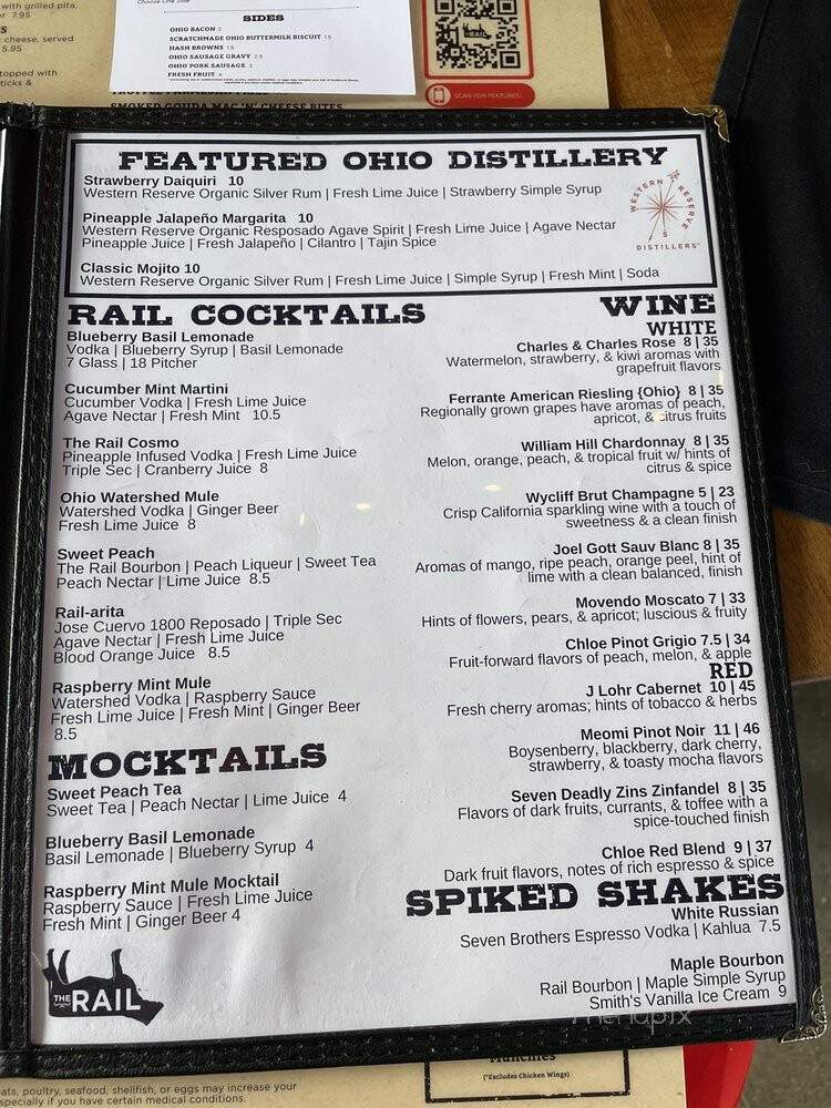 The Rail - Dublin, OH menu_pic