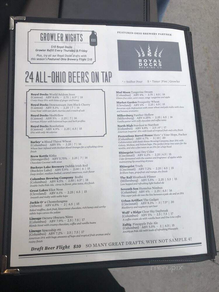 The Rail - Dublin, OH menu_pic