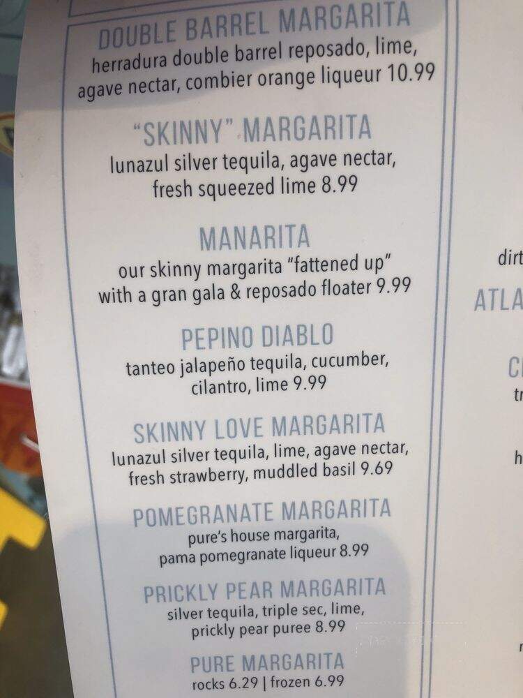 Pure Taqueria - Columbus, GA menu_pic