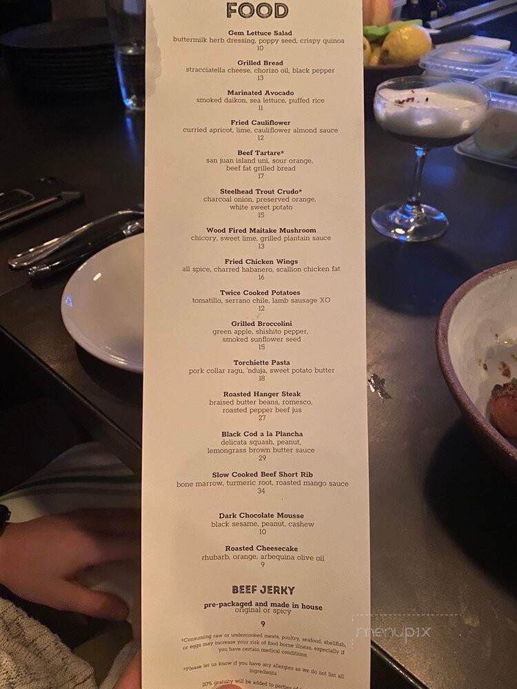 Carnal - Bellingham, WA menu_pic