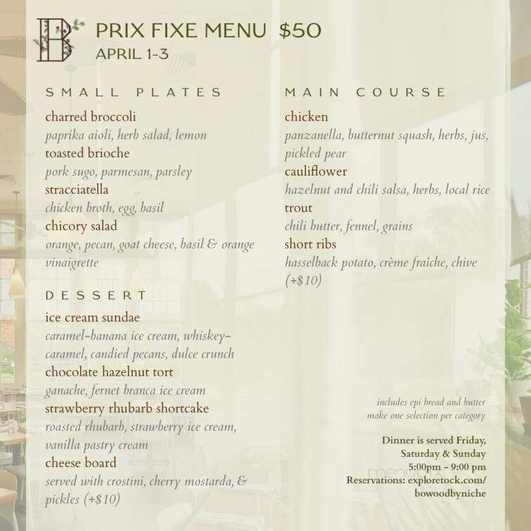 Bowood by Niche - St. Louis, MO menu_pic