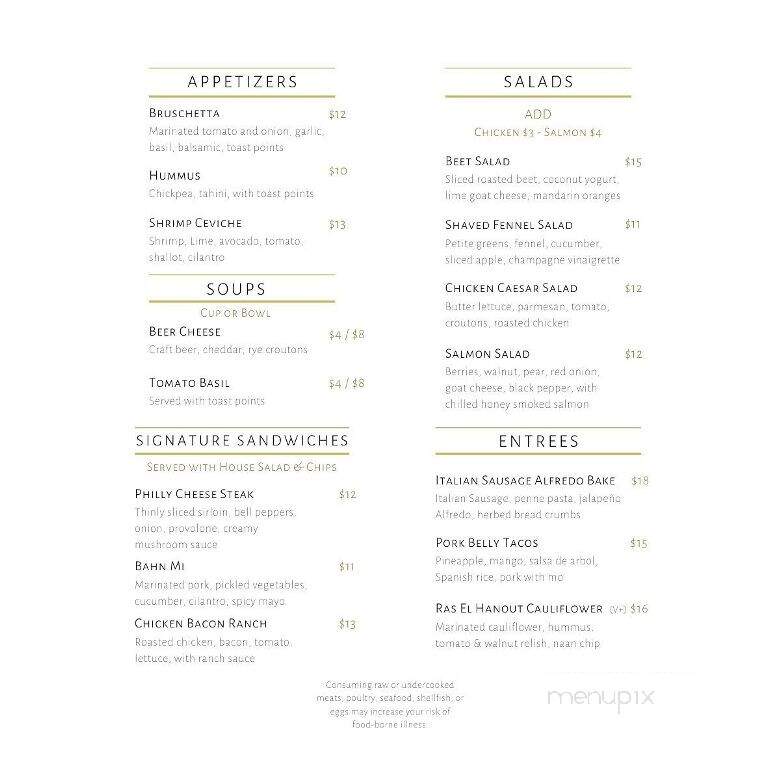 Teddy's Eatery & Parlor - Fargo, ND menu_pic