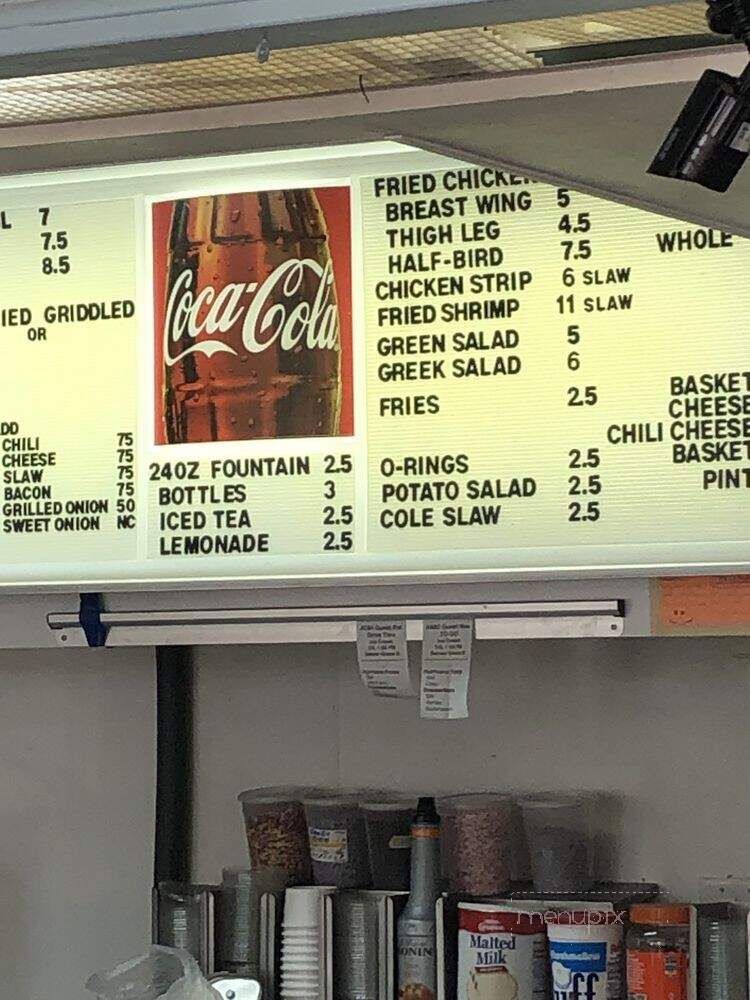 Frosty's Griddle and Shake - St. Simons Island, GA menu_pic