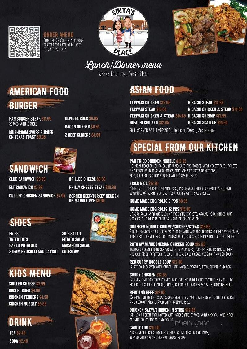 Sinta's Place - Morristown, TN menu_pic