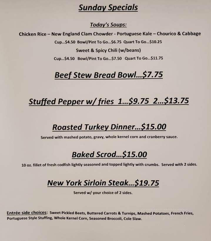 Scotties Pub - Fall River, MA menu_pic