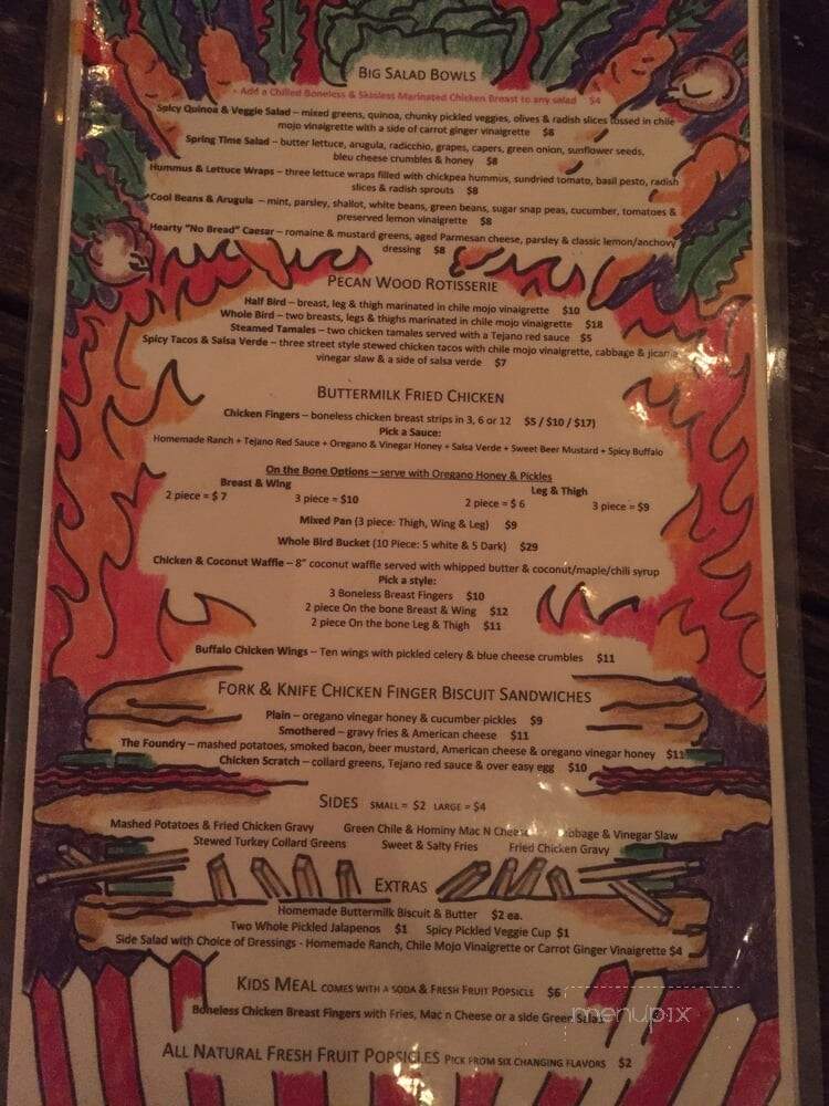 The Foundry - Dallas, TX menu_pic