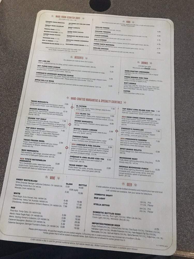 Cheddar's Restaurant - Wellington, FL menu_pic