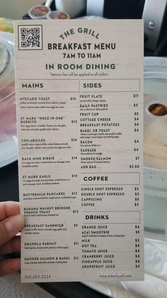 Grill - St. Mark Golf Club - San Marcos, CA menu_pic