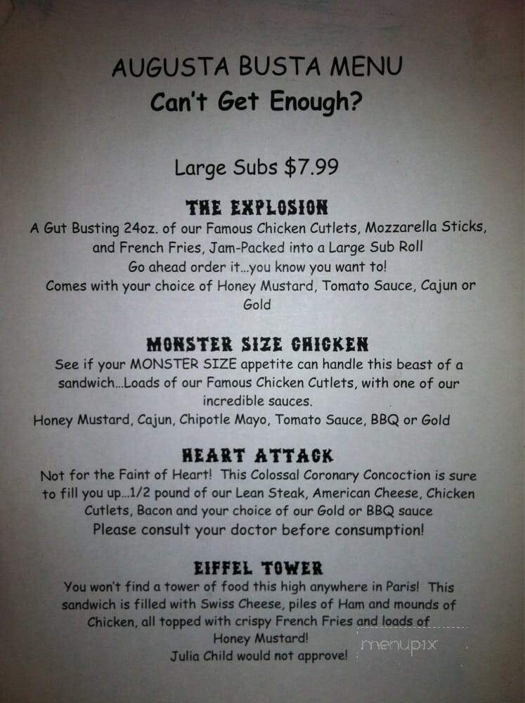 Augusta Market - Billerica, MA menu_pic