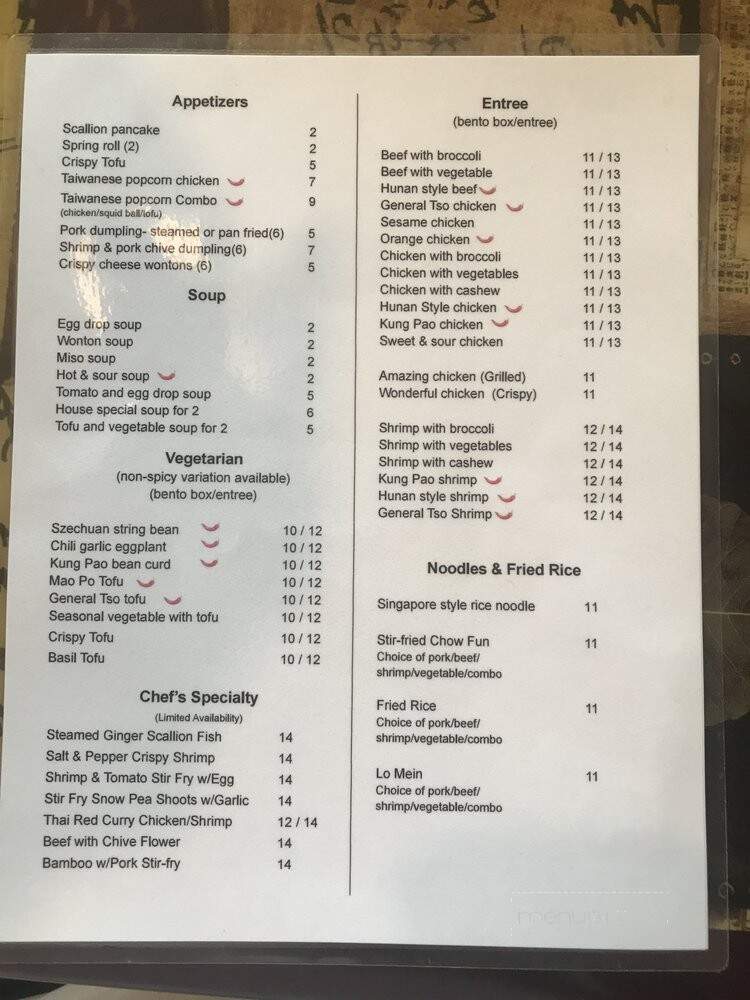 Cafe 88 - Charlottesville, VA menu_pic