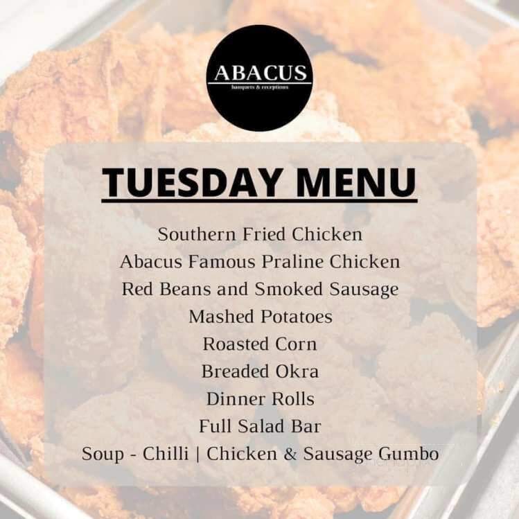 Abacus - Lafayette, LA menu_pic