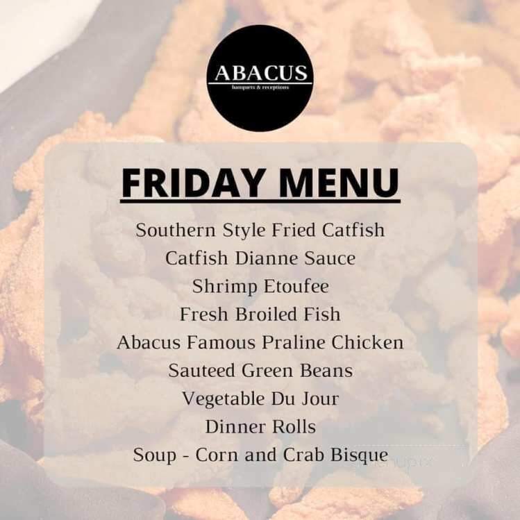 Abacus - Lafayette, LA menu_pic