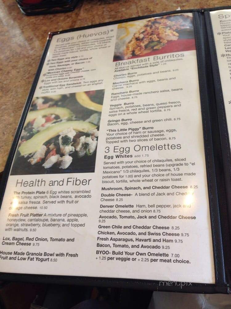 Eclectic Cafe - Tucson, AZ menu_pic