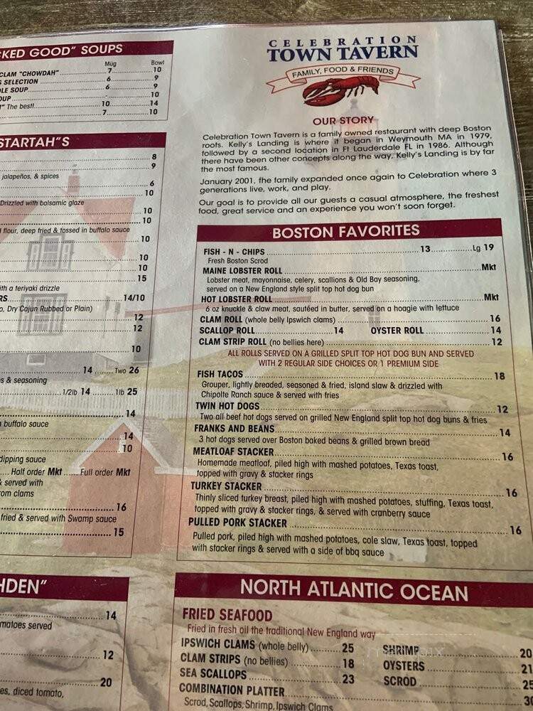 Celebration Town Tavern - Kissimmee, FL menu_pic