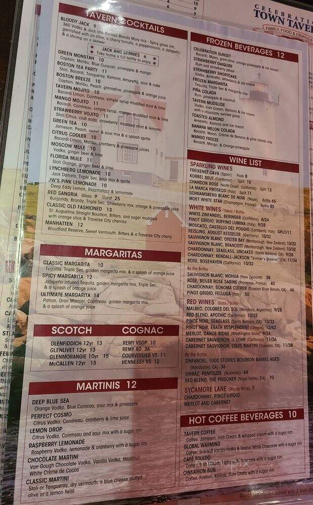 Celebration Town Tavern - Kissimmee, FL menu_pic